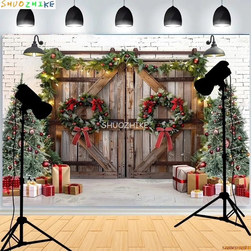 ديكور مهرجان للتصوير الفوتوغرافي لغرفة المعيشة ، خلفيات للعام الجديد والعطلات ، خلفية حفلة الموقد ، الشتاء ، عشية عيد الميلاد ، JS-12