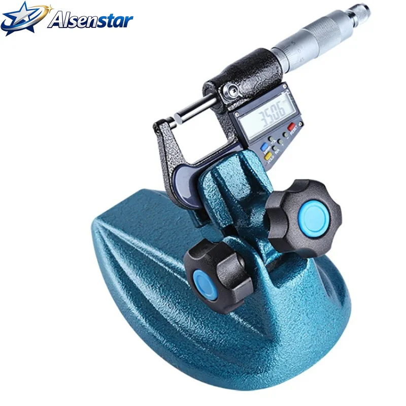 Digital micrometer screw gauge accessories centimeter card measuring seat bracket angle adjustable universal micrometer bracket