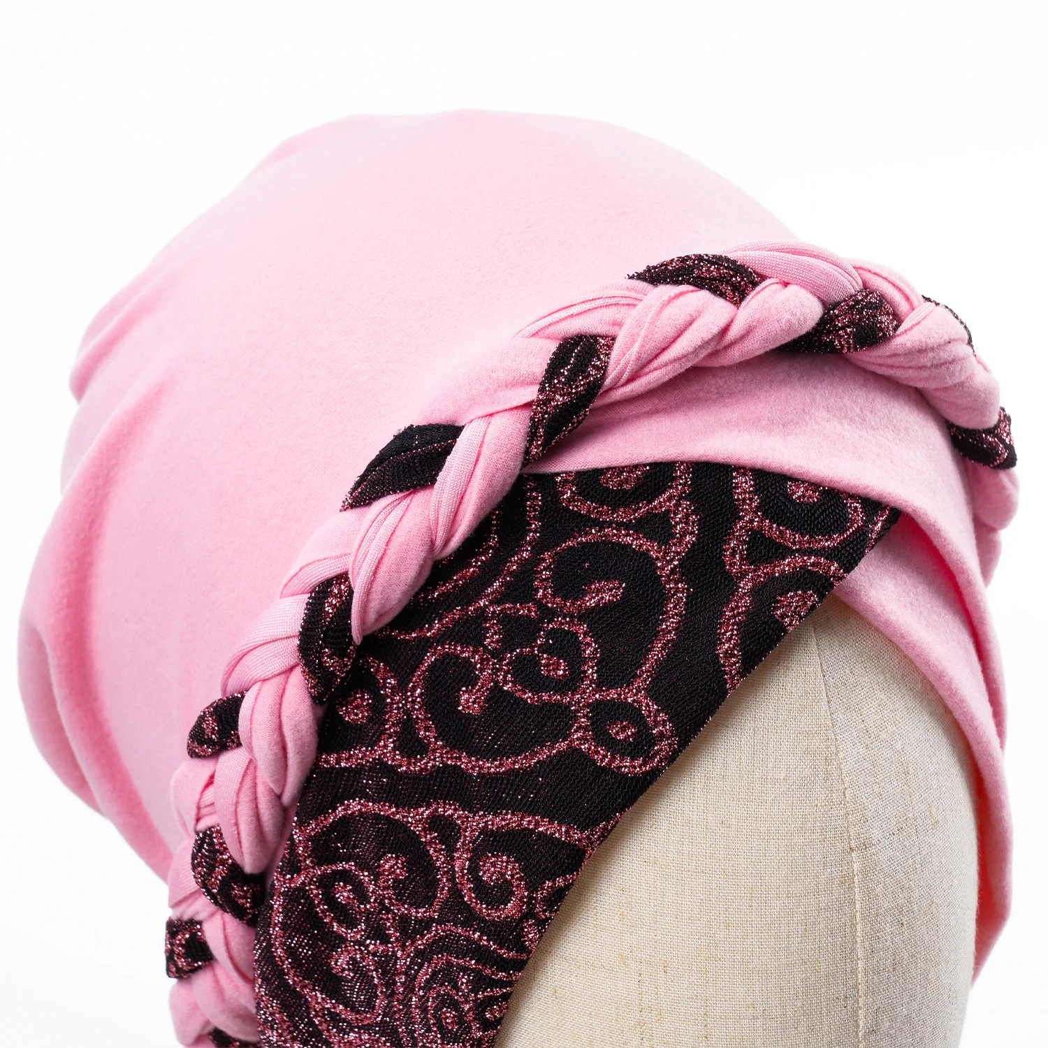 2024 Head Scarf for Muslim Women Turban Cap Ladies Islamic Print Bonnet Hat Braid Headband Turbante Mujer Beanies Hats