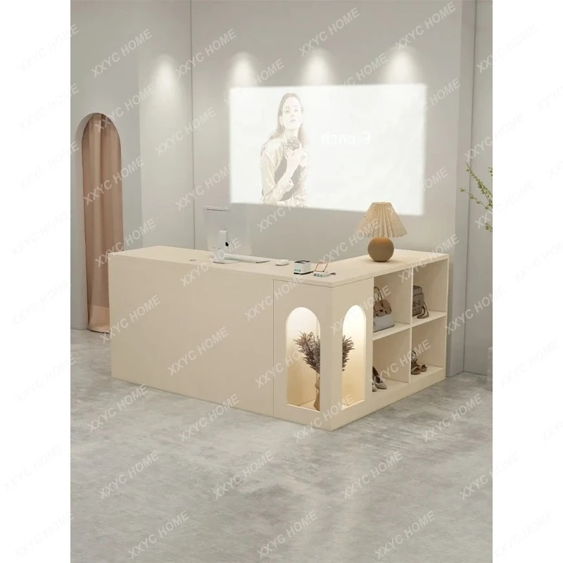 A506 Corner Clothing Store checkout page Cream Wind Bar Table Counter Nail Salon Reception Desk