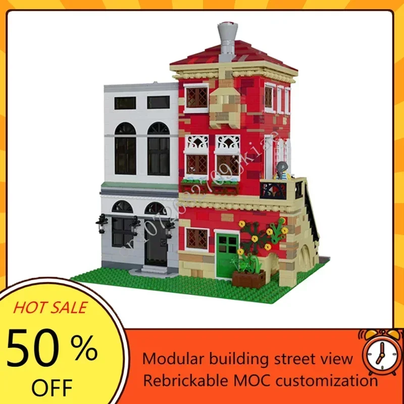 4000+PCS Customized MOC Modular Venice Watch & Glass Shop street view Model Building Blocks Bricks adultren toys Christmas gifts