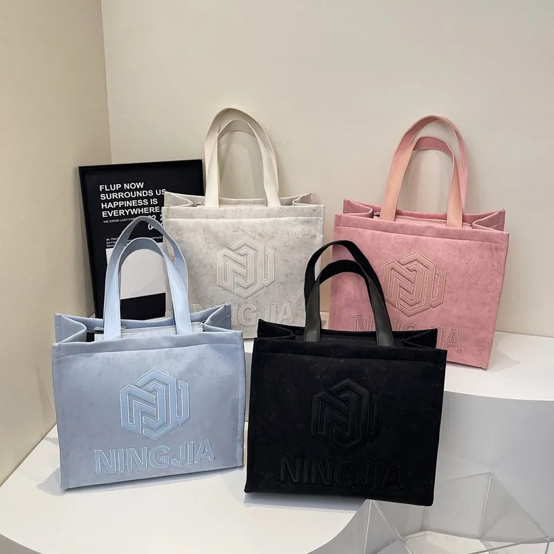 

2025 Women's New Large Capacity Vintage Trendy Tote Bag - Multi-Purpose Daily Commute & Travel Essentials for Ladies