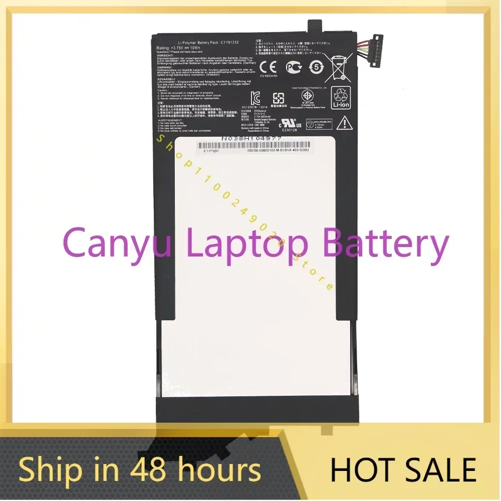 2024 New C11N1312   for ASUS Transformer Book TX201L TX201LA  3.75V 19WH 5000mAh One Year Warranty Laptop battery