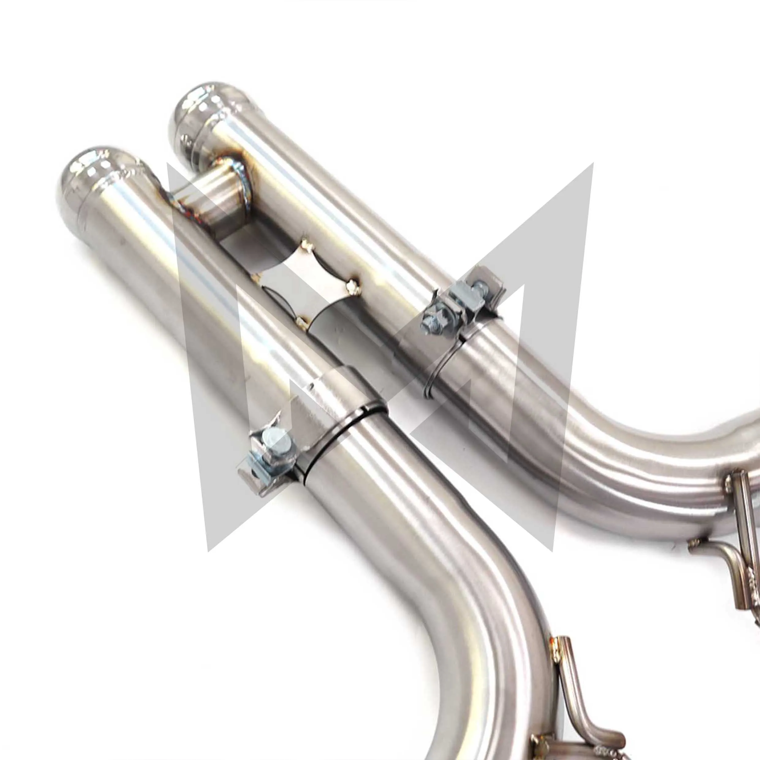 Catalyzed Downpipe Catless Downpipe for Audi S6 S7 C8 2.9T Stainless steel Performance Auto Exhaust pipe with heat shield