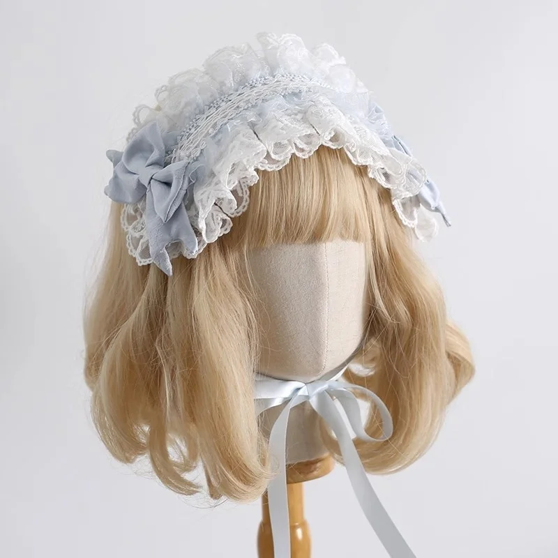 Nowa Oryginalna Ręcznie Robiona Niebieska Wstążka Fate Kokarda Mały Kapelusz Cosplay Opaska Słodka Dziewczyna KC bnt Czapka Rękaw na Rękę Nakrycie Głowy