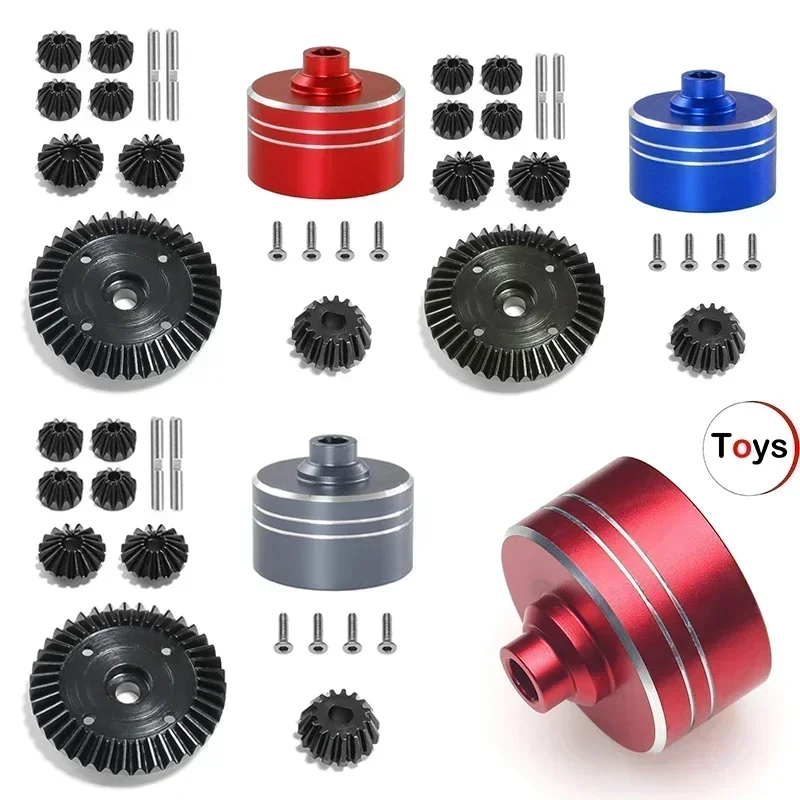 For TAMIYA XV02 TT02 TT02B 1/10 RC Car Upgrade Parts Differential Teeth Shell +Ring Gear & Bevel Gear Kit