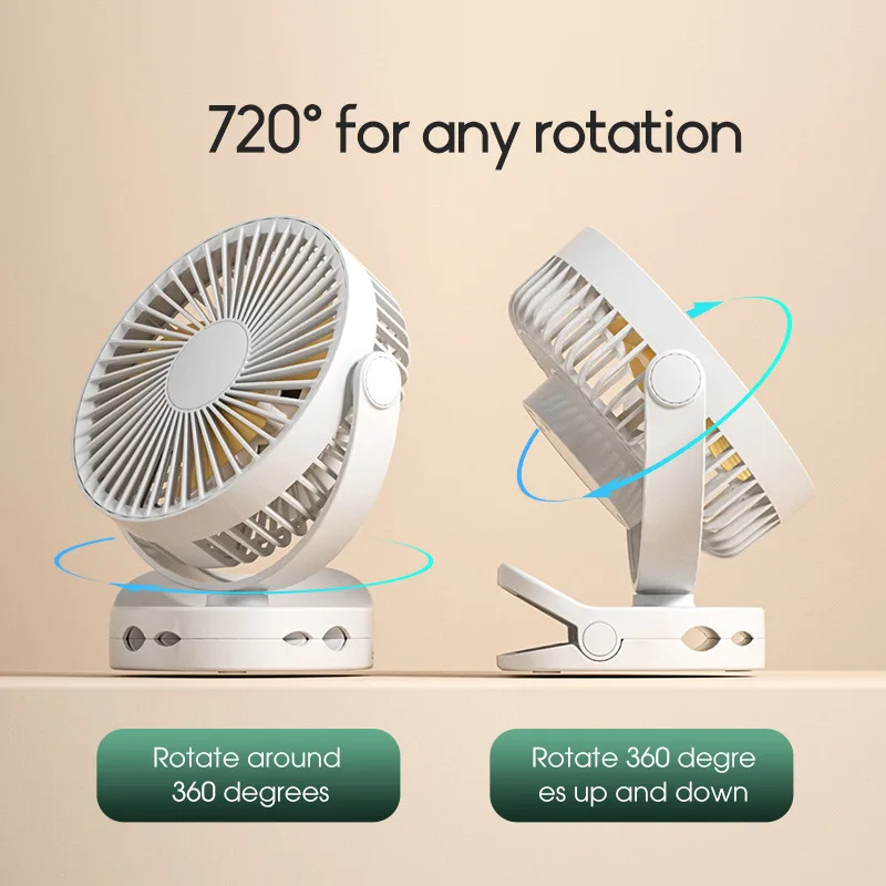 

Baby Stroller Clip Fan, 4000mAh Battery Mini Fan,Personal Small Portable Desk Fan,Quiet Narrow Slot Design,3 Speeds,for Bed Car