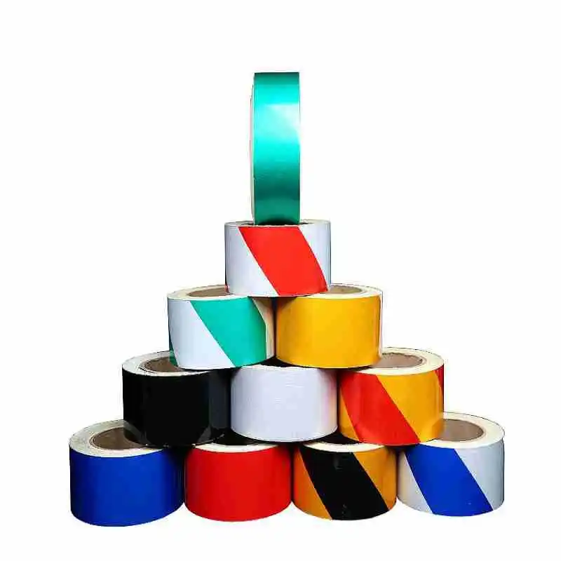 Reflective warning tape, 3M reflective film, guardrail ends, yellow, black, red and white reflective stickers, reflective strips