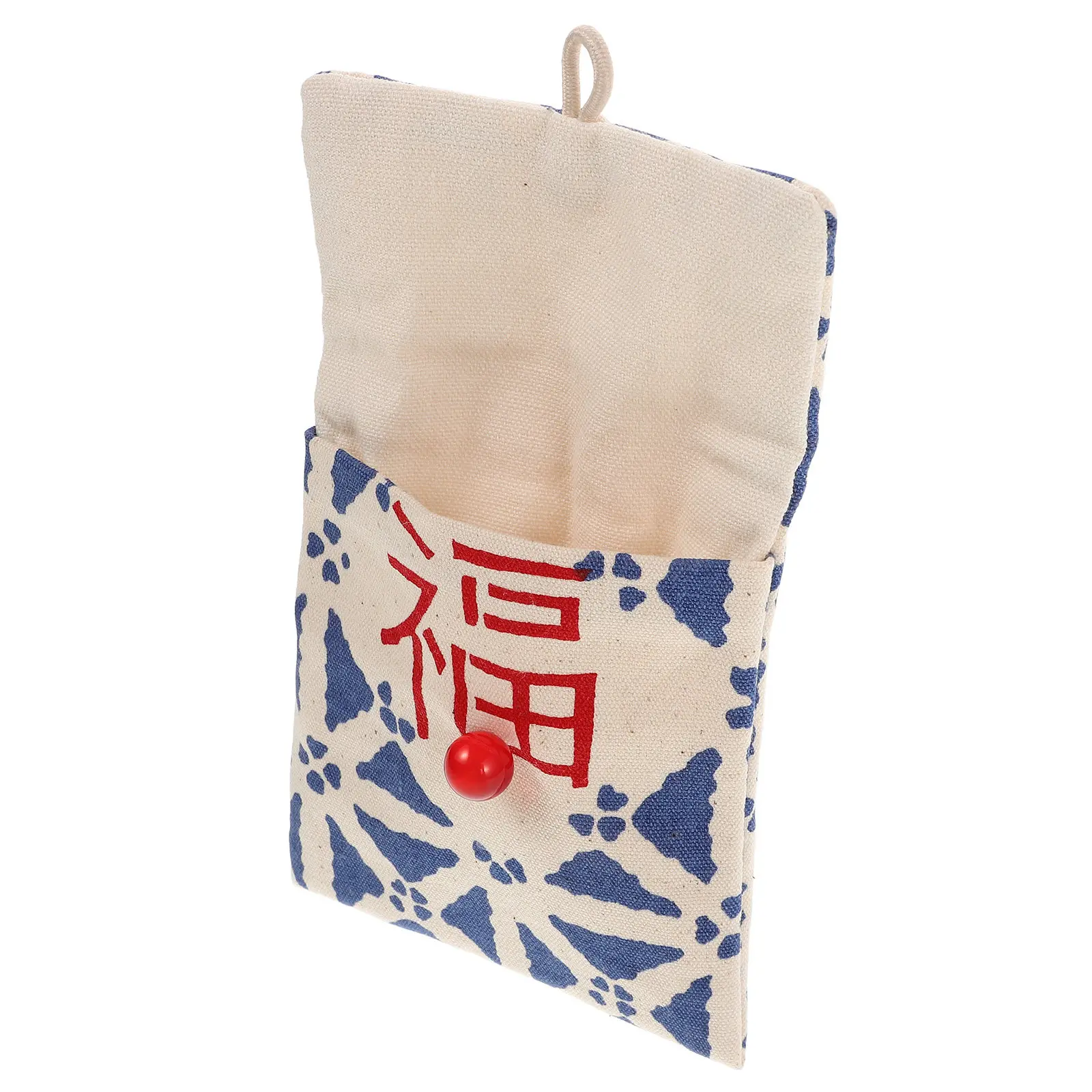 Small Jewelry Bag Fu Character Handmade Fabric Pouch Jewelry Travel Organizer for Necklace Earrings Bracelets Storage Bags