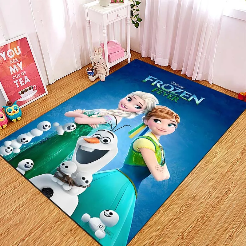 1pc Disney gefroren Druck Teppich Teppich für Wohnzimmer Schlafzimmer Sofa Fuß matte Dekor Kinder spielen Home Area Teppich rutsch feste Boden matte Geschenk