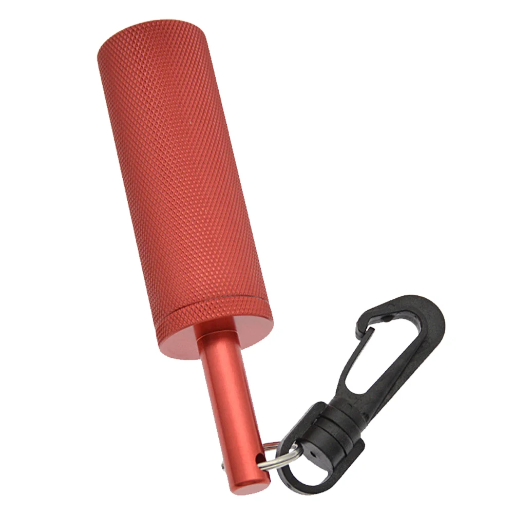 Scuba Rattle Stick: Underwater Signal Bell for Diving Safety - Aluminum Alloy Construction - 360° Rotating Clip