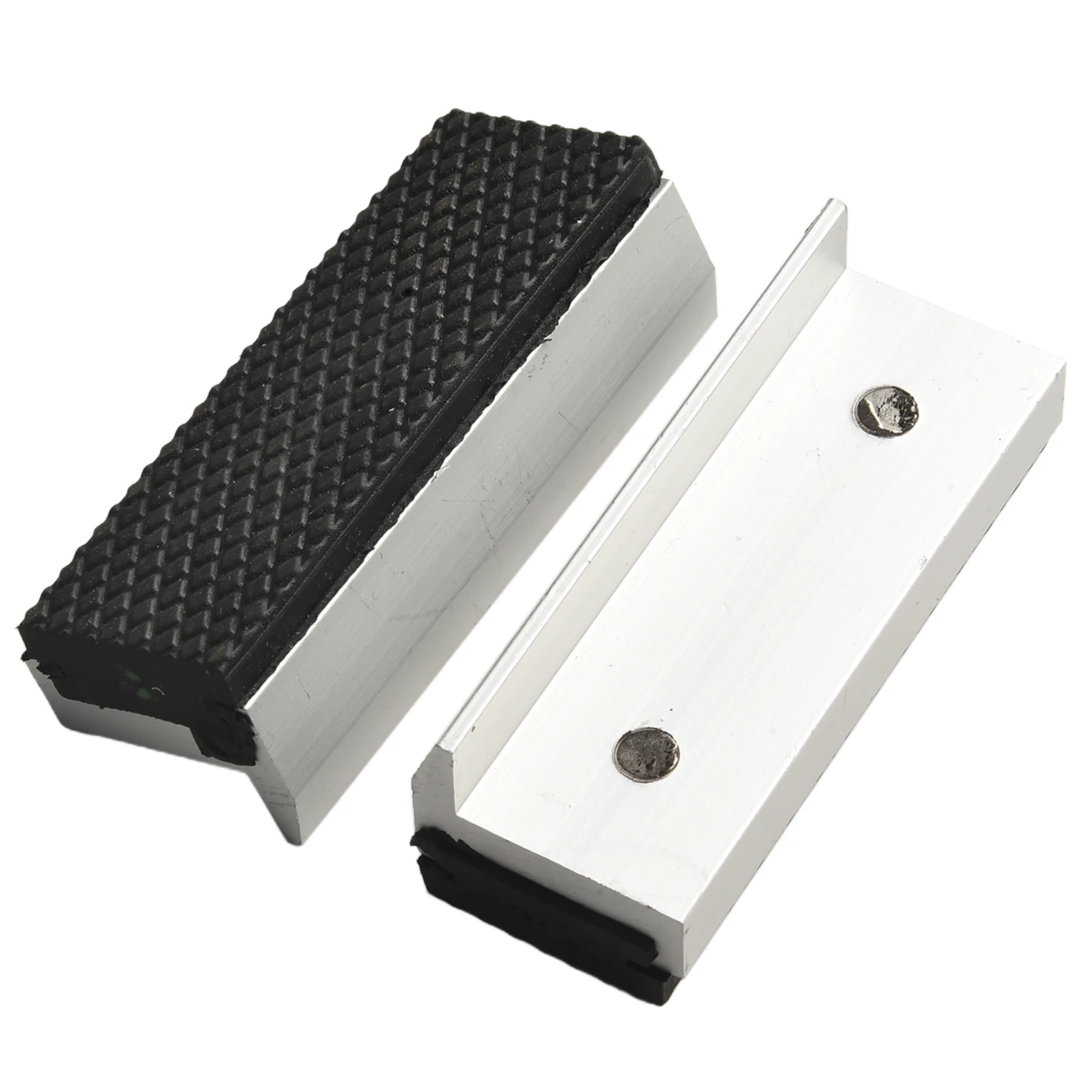 Jaw Protective Cover 2 Pcs Aluminum Alloy+rubber For Drill Press Vices For Holding Wood/metal Magnetic Vise Jaws