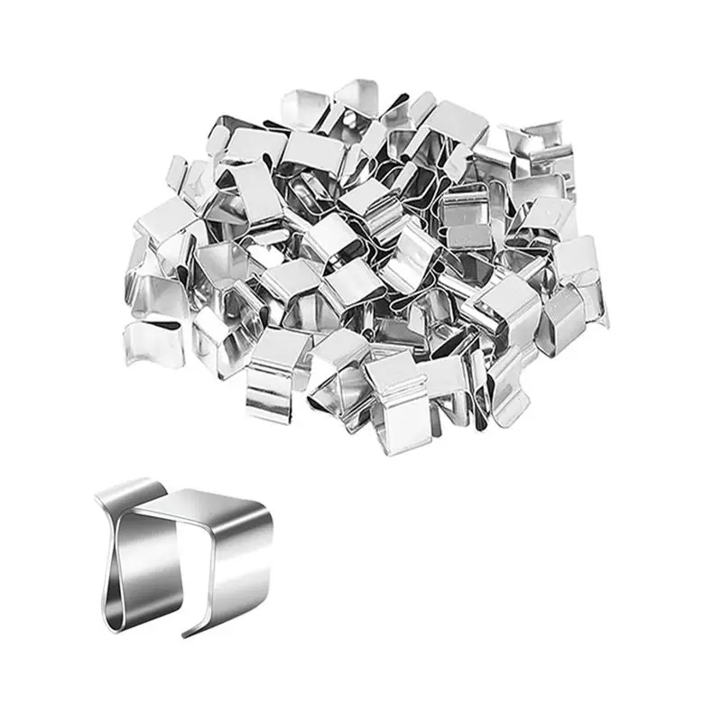 50PC Christmas Lights Gutter Hooks Galvanized Holiday Lights Roof Hooks Christmas Light Clips Xmas Light Gutter Hangersc Durable