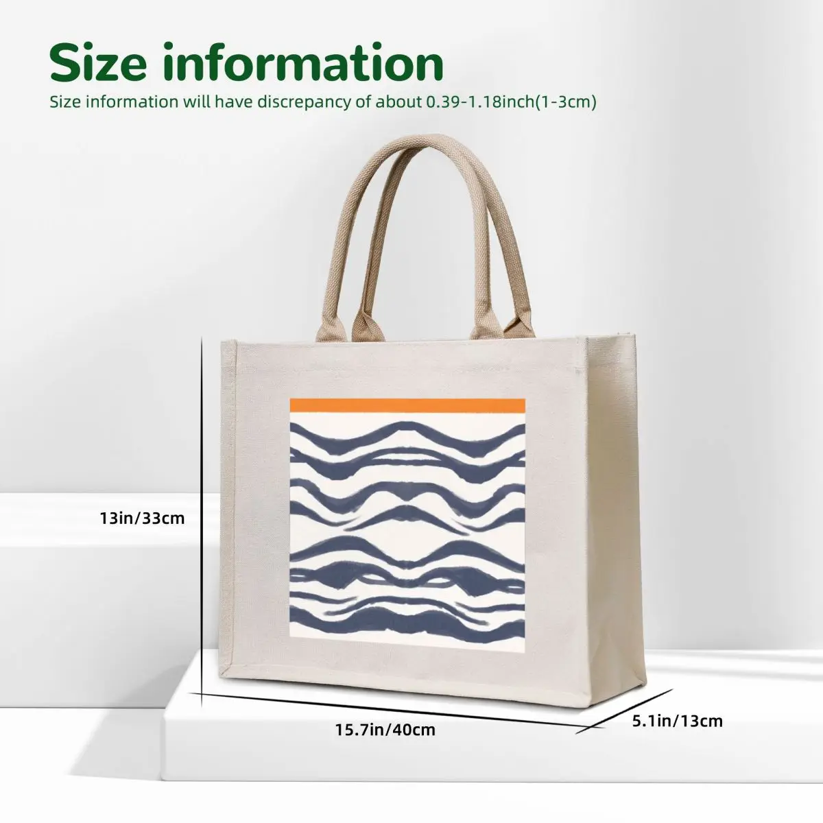The Striped One Tote Bag cloth bag woman hand bag custom bags Canvas shoulder