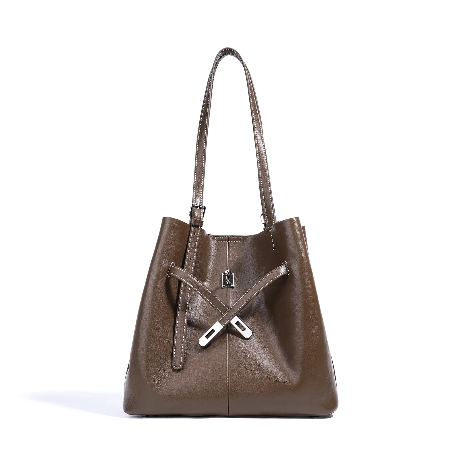 

New Trendy Bucket Bag Women Chic Designer Style Retro Versatile Shoulder Bag Commuter Tote Fashion Daily Handbag