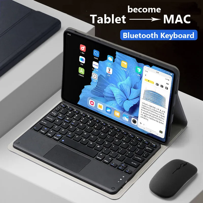 Bluetooth Keyboard Case for ITel Vista Tab 30 11 Inch 2024 Trackpad Keyboard Cover for Vistatab 30 Vista Tab 30 11.0inch 2024
