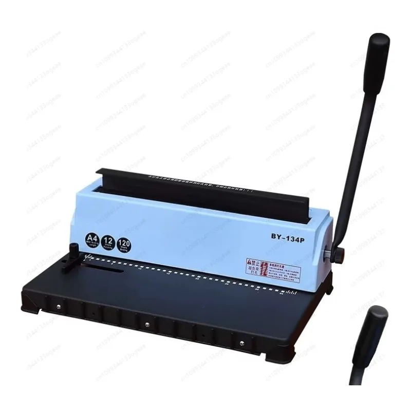 BY-134P Iron Ring Binding Machine Ring Press Double Coil Punching Binding Machine 34 Holes