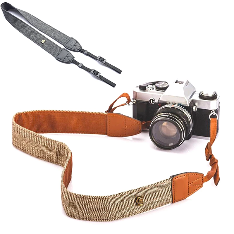 1Pc Vintage Baumwolle Kamera Schulter Gurt Tragbare Schulter Neck Strap Gürtel Für Nikon Olympus DSLR Kamera Hohe Qualität