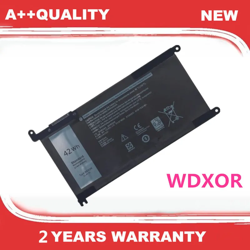 11.4V 42Wh WDX0R WDXOR Laptop Battery For Dell Inspiron 13 15 17 5000 Series 5368 5378 5379 5565 5567 5568 5578 5767 5770