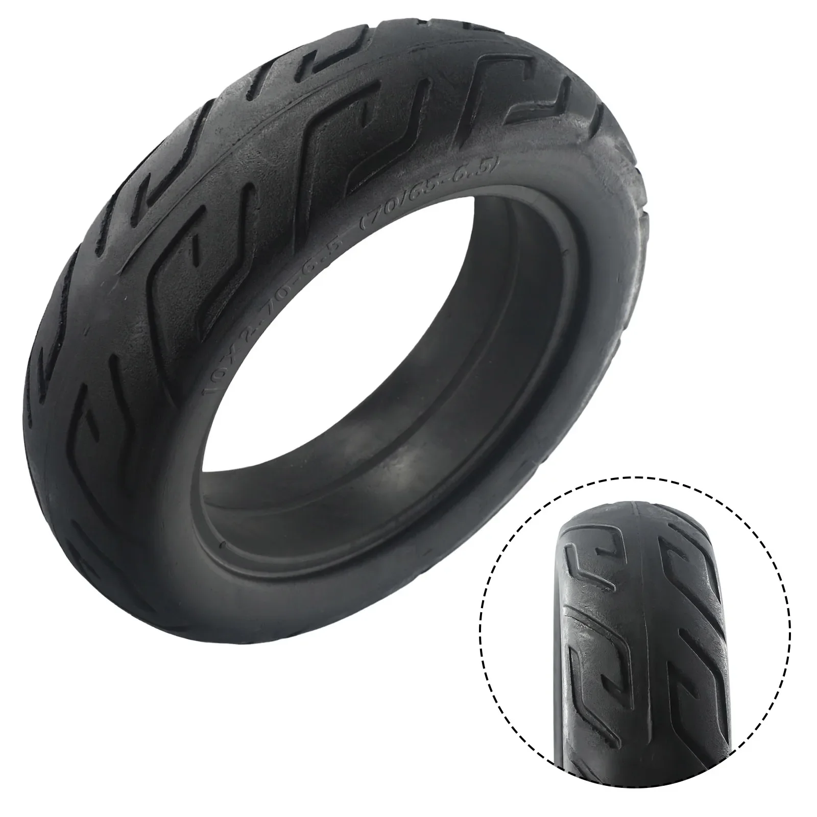 

10inch 10x2.70-6.5 Solid Tire 70/65-6.5 Tyre For Electric Scooter Rubber Tire Replacement Parts