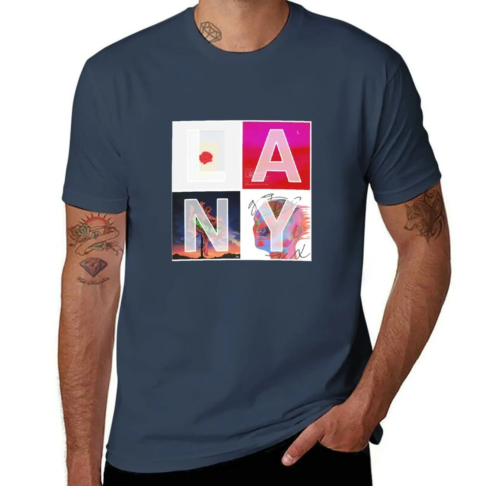 

Classic LANY mosaic album Classic T-Shirt Fashion Letter Print T-Shirt
