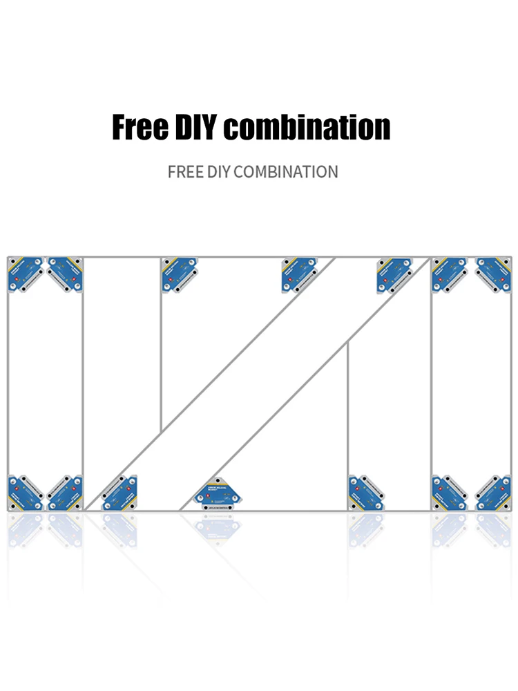 Fixer de solda magnética, Ímã Multi-Angle, Posicionador de solda, Ferrite Auxiliary Locator Tools, 45 graus, 90 graus, 135 graus, 4pcs