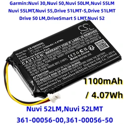 GPS, Navigator Battery For Garmin 361-00056-00 50 Mitac 523450A1 Nuvi 30 50LM 55LM 55LMT 55 Drive 51LMT-S Mio Spirit 8500 LM