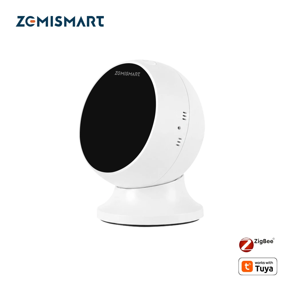 Zigbee Smart IR Blaster Universal Remote Control Built in Battery for Air-con TV Fan Support Tuya Share to Homekit via M6 Hub