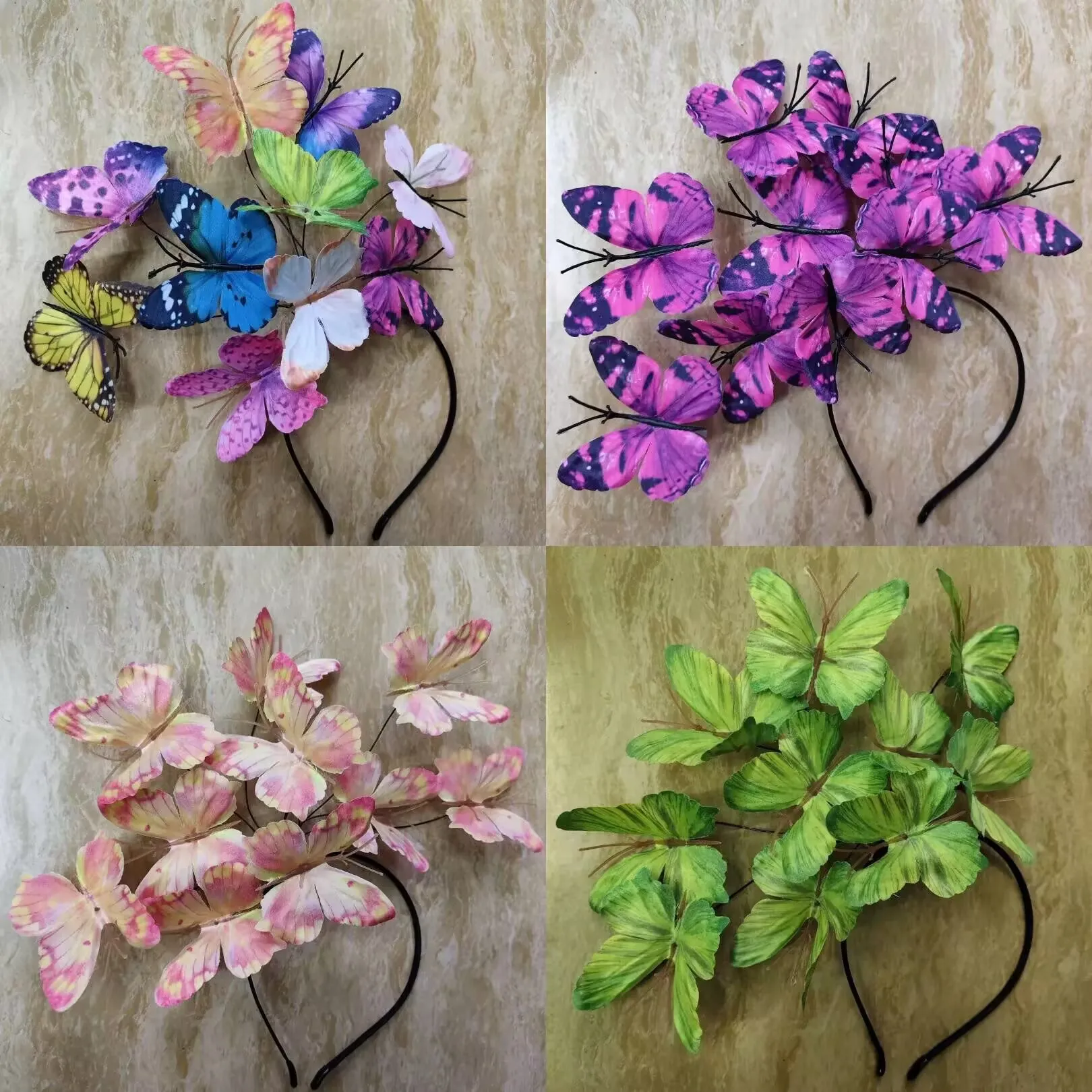 

10pcs Butterfly Headband Crown Tea Party Halloween Costume Headpiece Headwear
