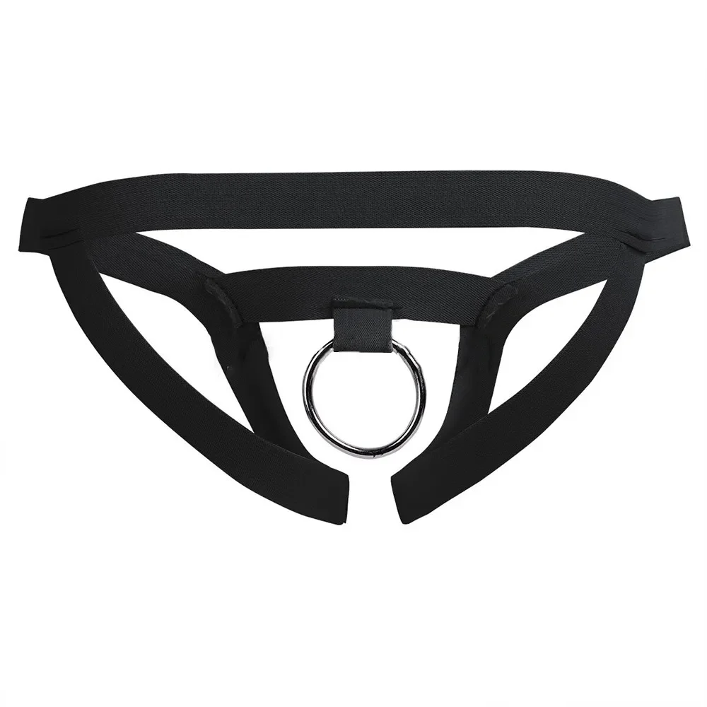 Mens Sexy Erotic Open Crotch O-Ring Breathable G-String Lingerie Tanga Bikini Jockstrap Underwear Thongs Hollow Men's Briefs