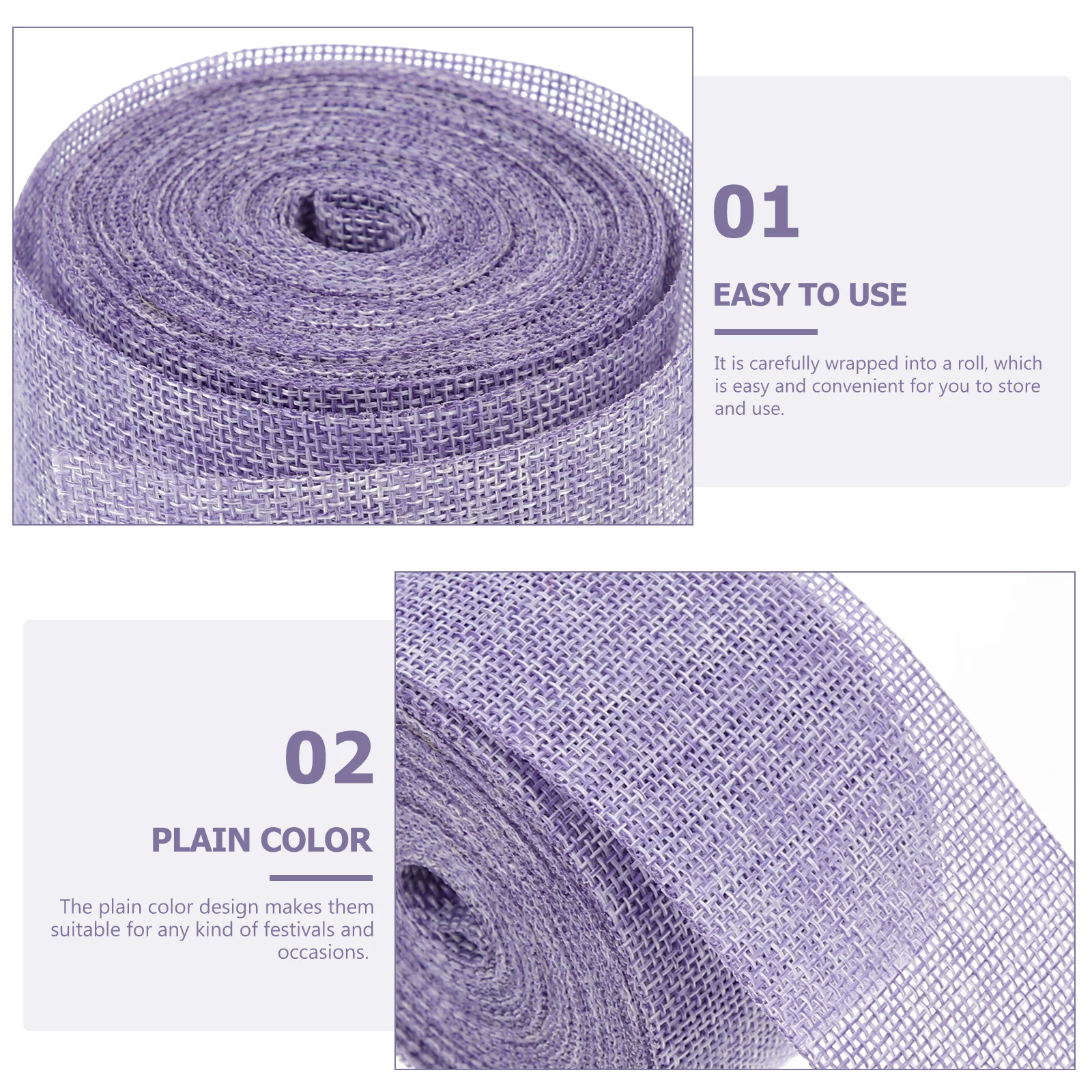 

Imitation Linen Webbing 10M Decorative Ribbons for Crafts Wedding Bouquet Wrapping Party Decorations Easy Storage