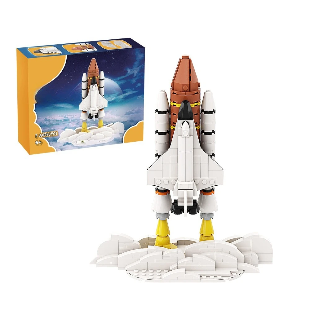 269PCS 우주 왕복선 조립 키트 - 청소년 및 성인을 위한 MOC 호환 미니 우주선 모델, 컬러 박스가 포함된 STEM 선물