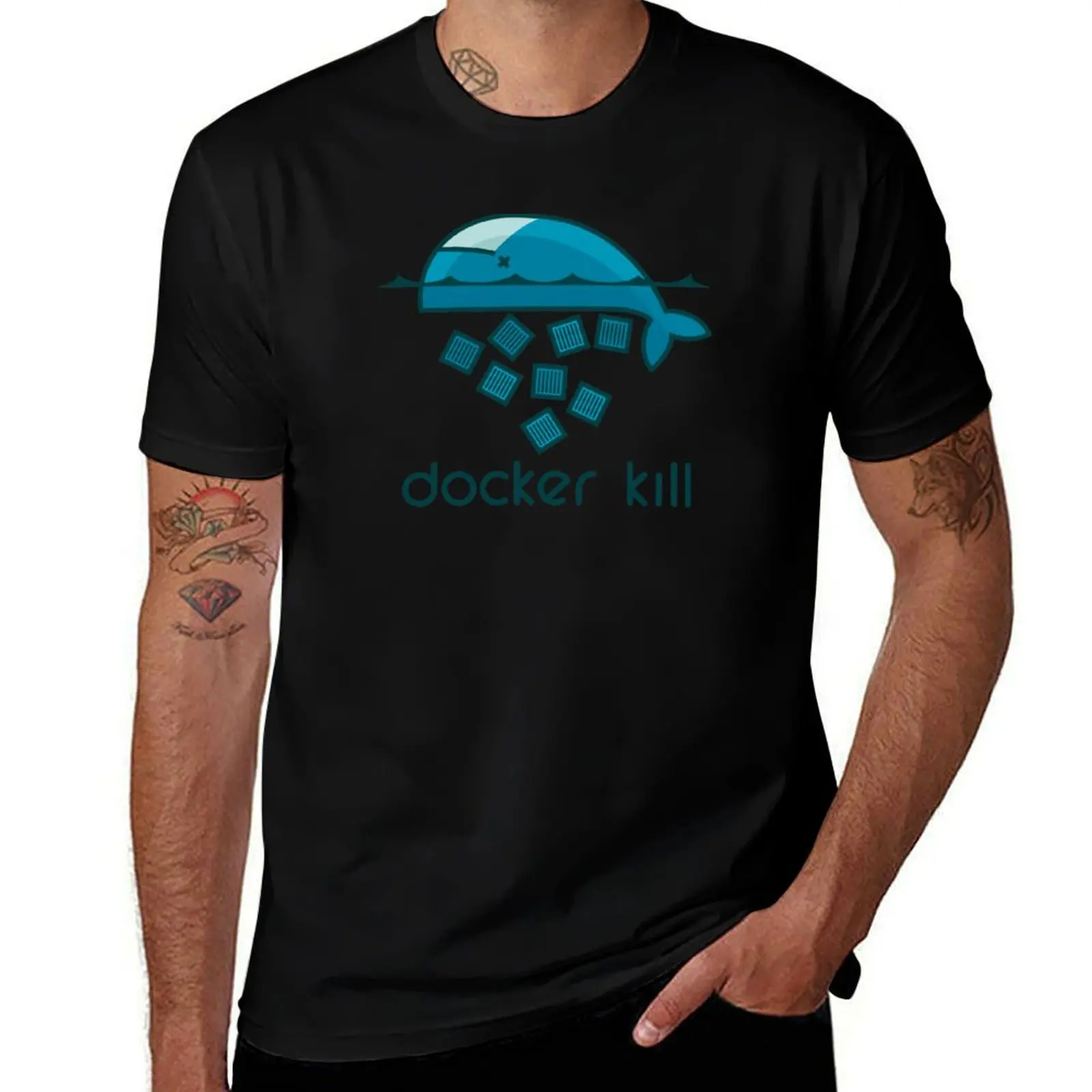 

Docker DevOps Pack T-Shirt cotton t shirts high quality t shirt man plain T-Shirt