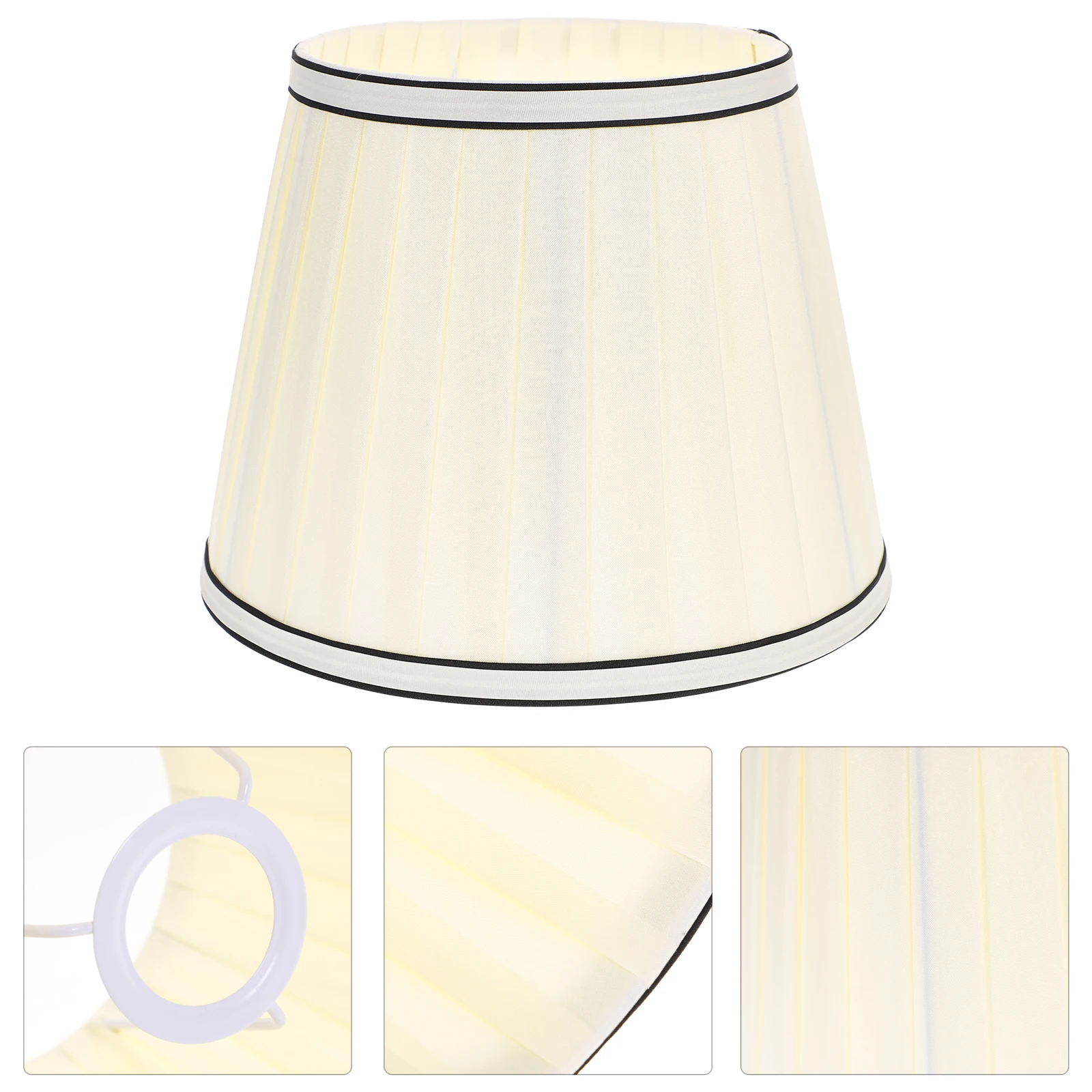 

E27 Fabric Black Table Desk Floor Light Shade Light Shade Modern Household Lampshade Bedside Hotel Restaurant Lighting