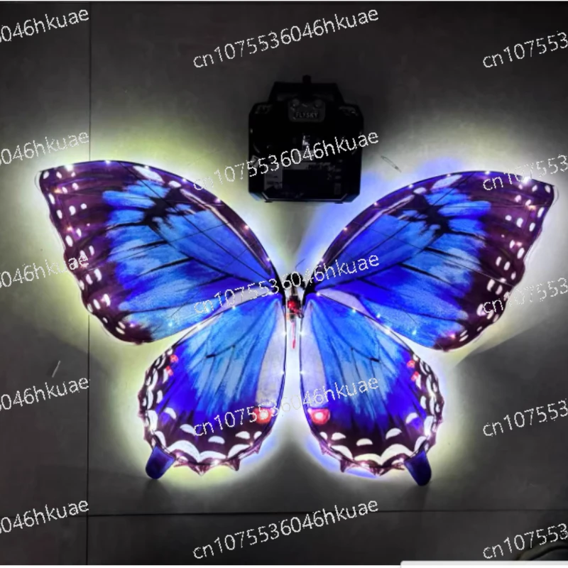 Remote Control Luminous Bionic Butterfly Ornithopter Dual Battery DIY Handmade Flying Wedding Party Festival Decoration Gift