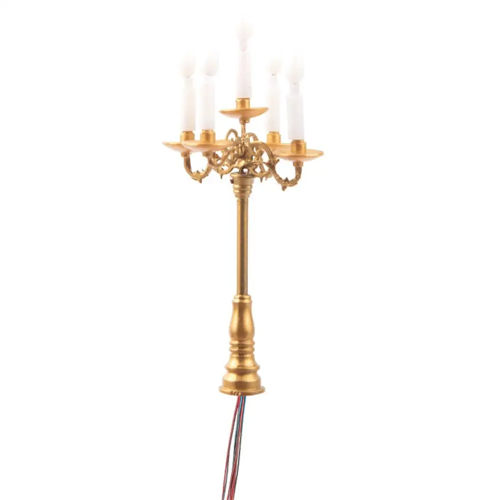 

Model Chandelier Lamp Mini Candles Decorate Metal Light Adornment Scene Layout Prop The House