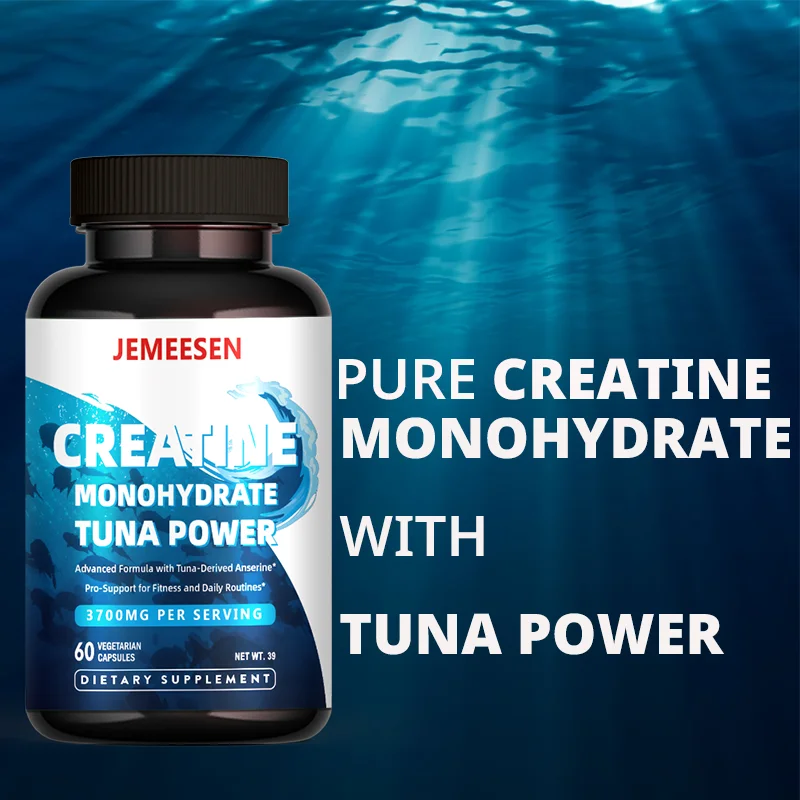 Male Enhancing Supplement With Creatine Monohydrate & Tuna Extract, Endurance & Energy, Balancing Lactic Uric Acid