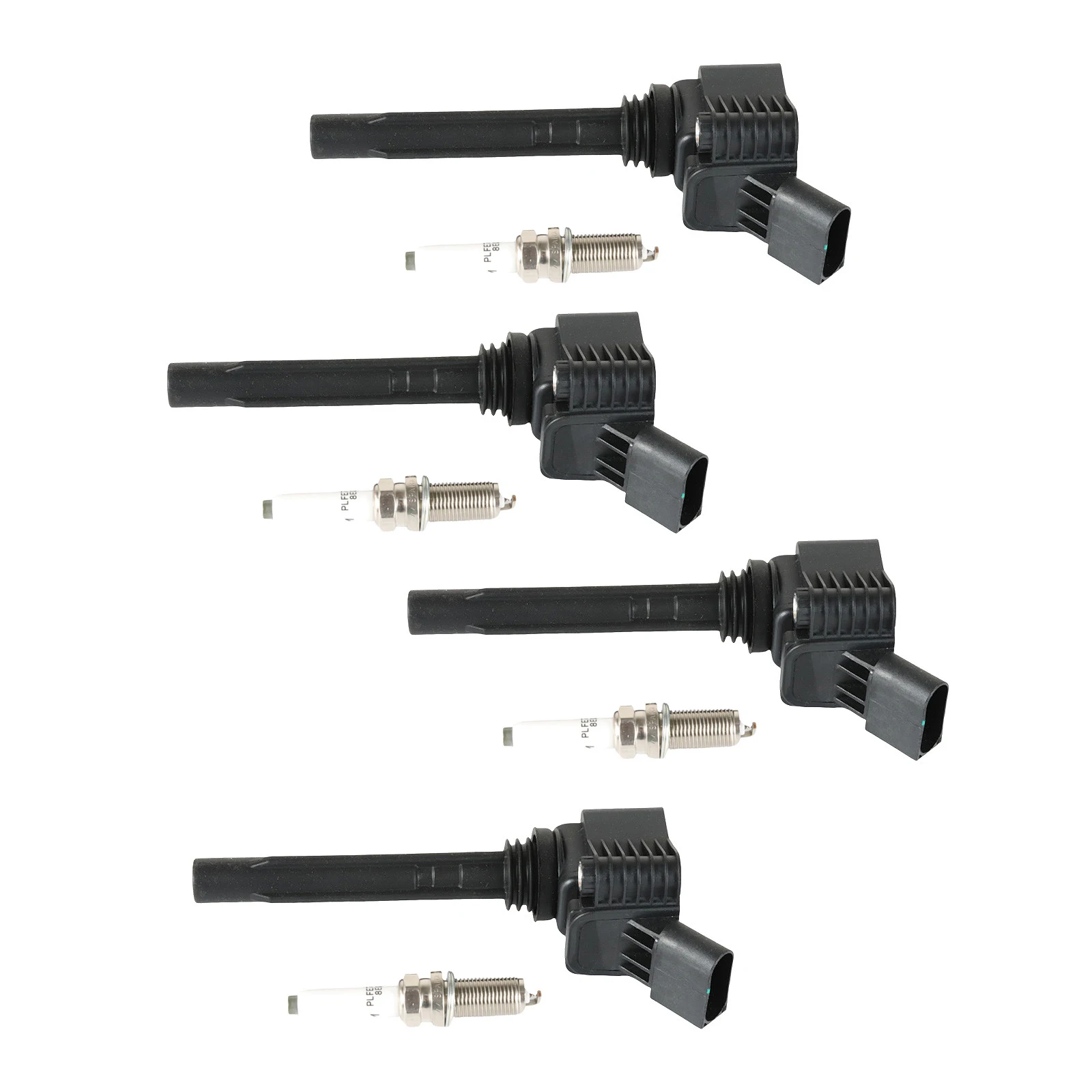 UF765 95125 4pcs Ignition Coils+ 4pcs Iridium Spark Plug for 2015-2020 Audi A3 Wear Parts Ignition System Ignition Coil Parts