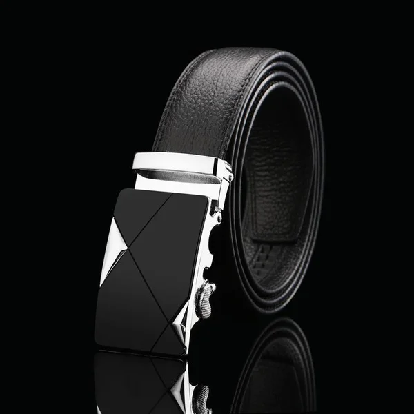 

Classic Men's Ratchet Leather Belt with Automatic Buckle Leather Waist Belt (1pc)