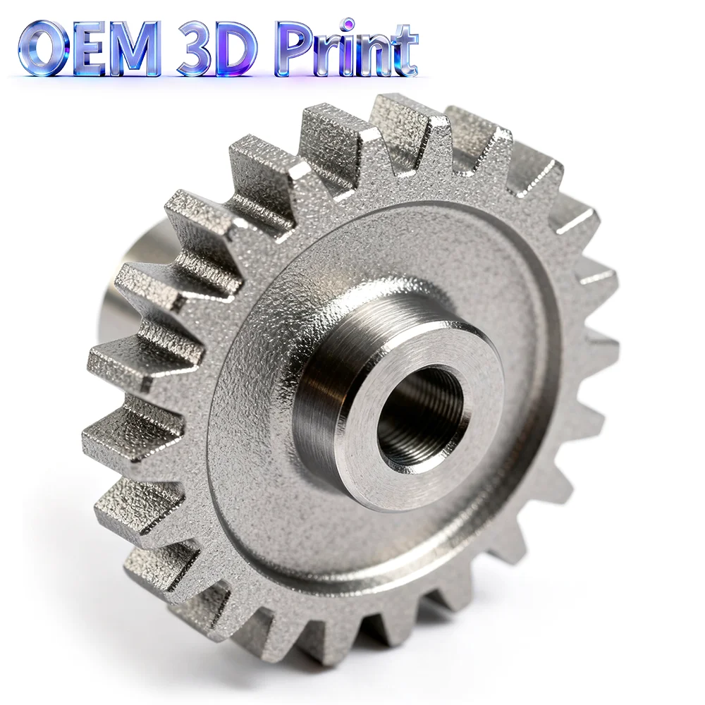 OEM Stainless Steel 3D Printing Spur Gear Custom Precision Transmission Gear, Custom Shape Size Industrial Machinery Metal Gear