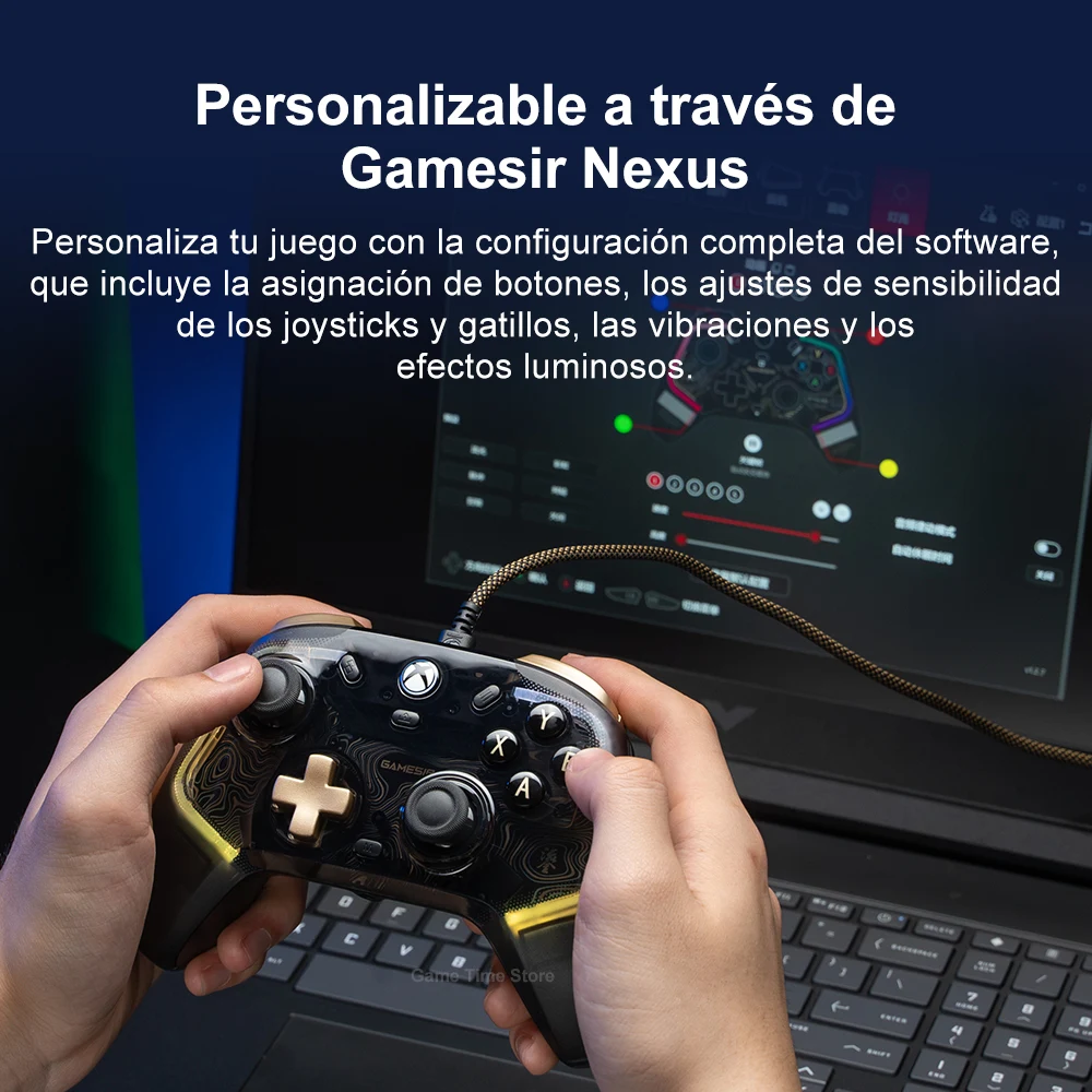 Imagem -05 - Xbox pc Controlador Gamesir Kaleid Controle para Xbox Série s x um Windows 10 11 Gamepad com Fio Botões Mecânicos Joysticks de Efeito Hall