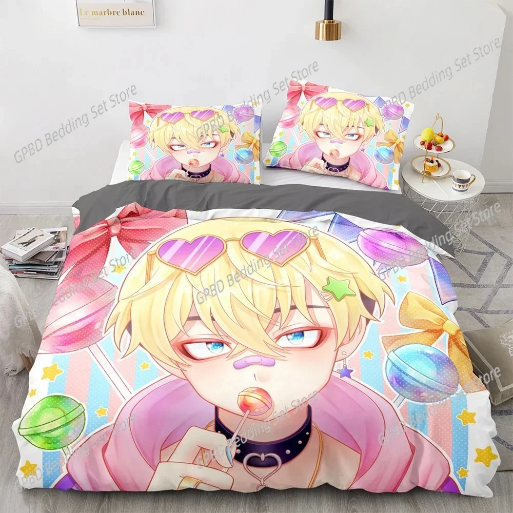 3D Print Tokyo Avengers Manjiro Sano Bedding Set Double Twin King Duvet Cover Comforter Pillowcase Boys Girls Adults Bedroom 4