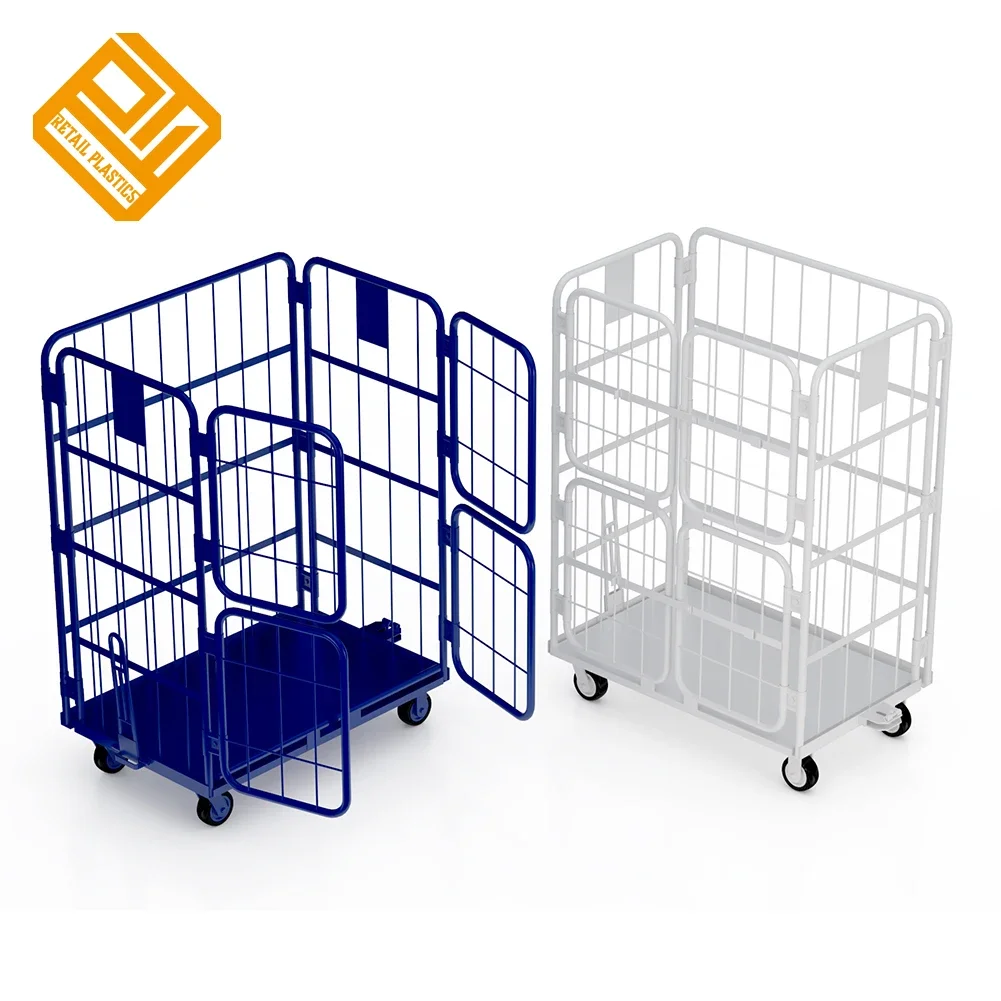 warehouse storage delivery rolling cart logistics trolley  roll container