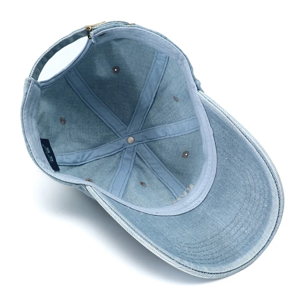 للجنسين خمر مدينة نيويورك التطريز غسلها الدنيم قبعة بيسبول قابل للتعديل Snapback قبعة الشمس حماية قبعات لا تغطي الرأس بالكامل للرجال والنساء