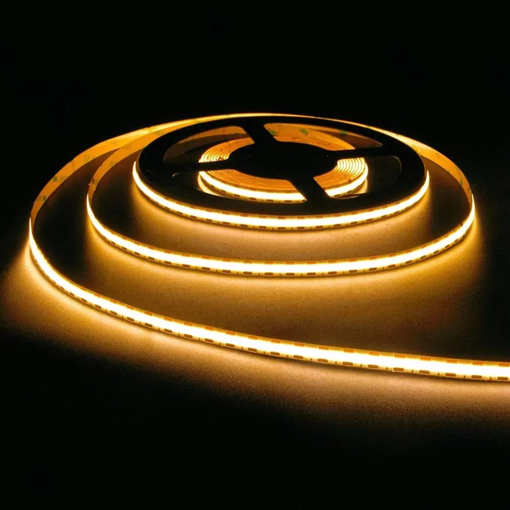 COB LED Streifen Licht 12V Hohe Dichte Flexible Band Band 3000K 4000K 6500K Weiß RA90 Led lichter 1cm Kurze Abstand Cut – Detail 3