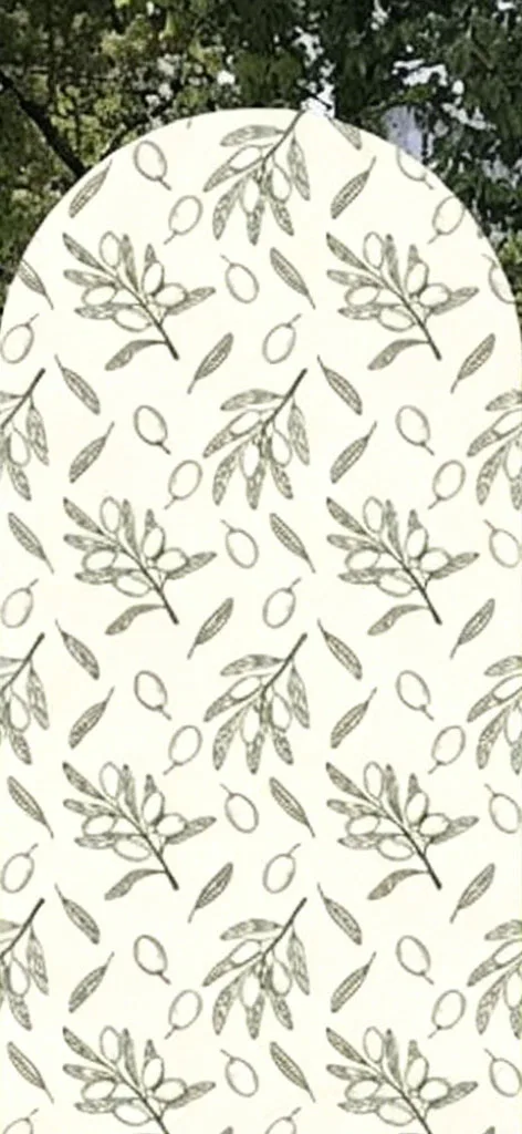 Custom 2-Side A Little Olive Is On The Way Baby Shower Arch Backdrop Cover Leaves Stripe Birthday Party Decor Backdrop Photo