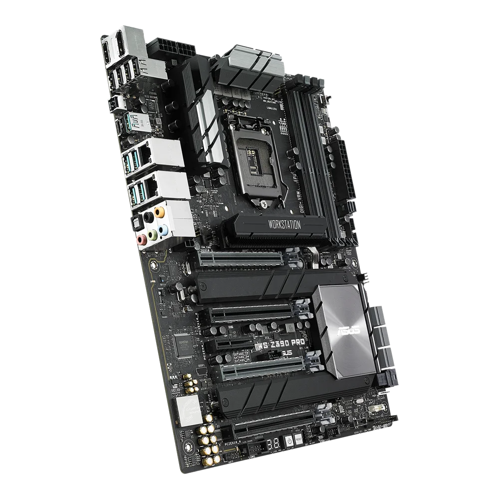 ASUS WS Z390 PRO اللوحة الأم Intel Z390 LGA 1151 DDR4 64GB M.2 ATX دعم كور i3-8100 i3-8300 i5-8600 i5-9600 i7-9700 وحدة المعالجة المركزية