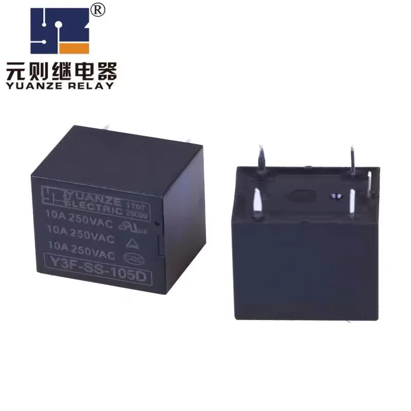 1Pcs YUANZE Relay Y3F-SS-105D 112D 124D DM 4PIN/5PIN 10A Synchronous JQC/HF3FF SRD-12VDC-SL-C T73 5V 12V 24V Power Relay
