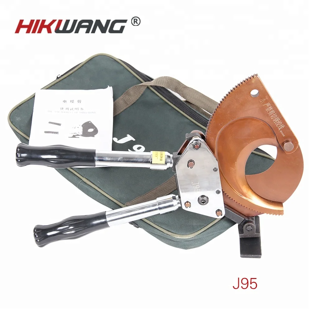 J95 Manual Cable Cutter Ratchet Insulated CU-AL Wire Cable Cutter Armoured Cable Cutter Knife