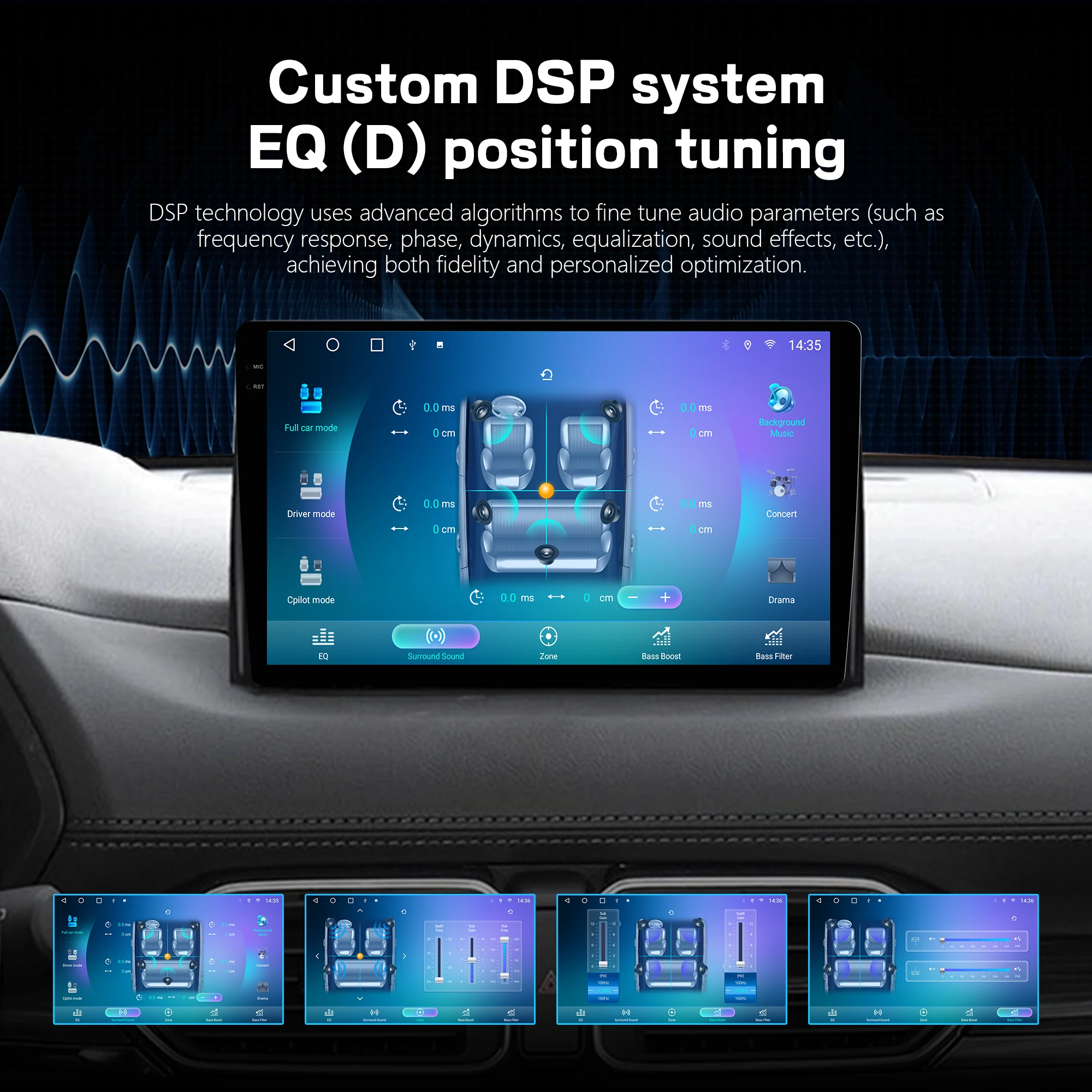 شاشة مشغل DVD للسيارة من Penhui Android لسيارة Toyota BB 2 2005 - 2016 صوت وفيديو 2 Din DSP بلوتوث Carplay #3